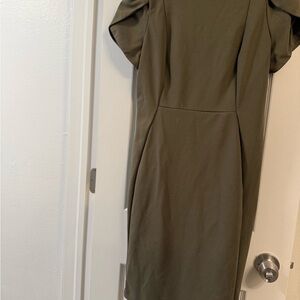 Calvin Klein Long Sleeve Olive Dress